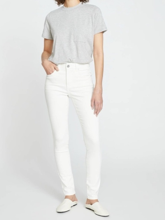 Anthropologie Denim - Universal Standard White Jean High-Rise Skinny New 28 Solid White Anthropologie